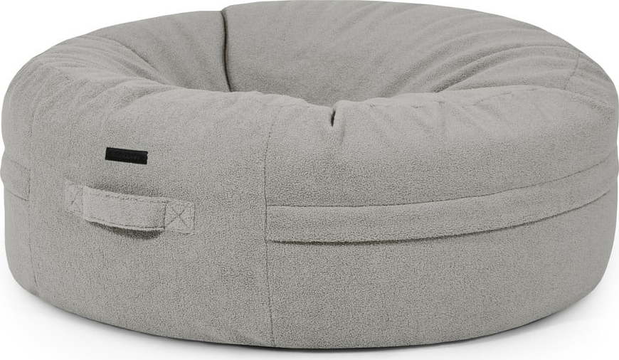 Světle šedý sedací vak z textilie bouclé Roll 135 – SLOWDOWN SLOWDOWN