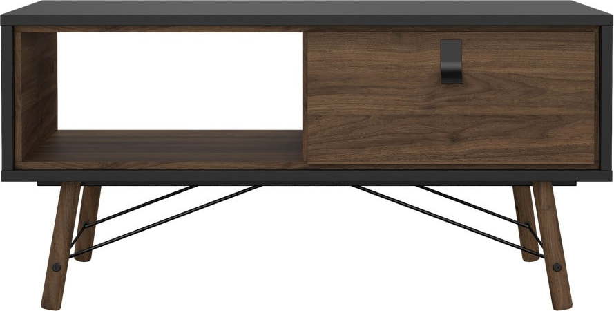 Tmavě hnědý konferenční stolek 48x102 cm Ry – Tvilum Tvilum