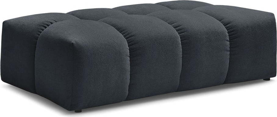 Tmavě modrá podnožka z textilie bouclé Everest – Bobochic Paris Bobochic Paris