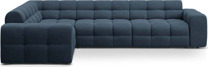 Tmavě modrá rohová pohovka (levý roh/do L) Kendal – Micadoni Micadoni