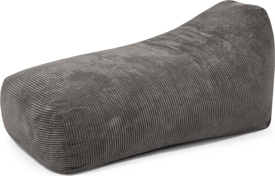 Tmavě šedý manšestrový sedací vak Snug Long 140 – SLOWDOWN SLOWDOWN