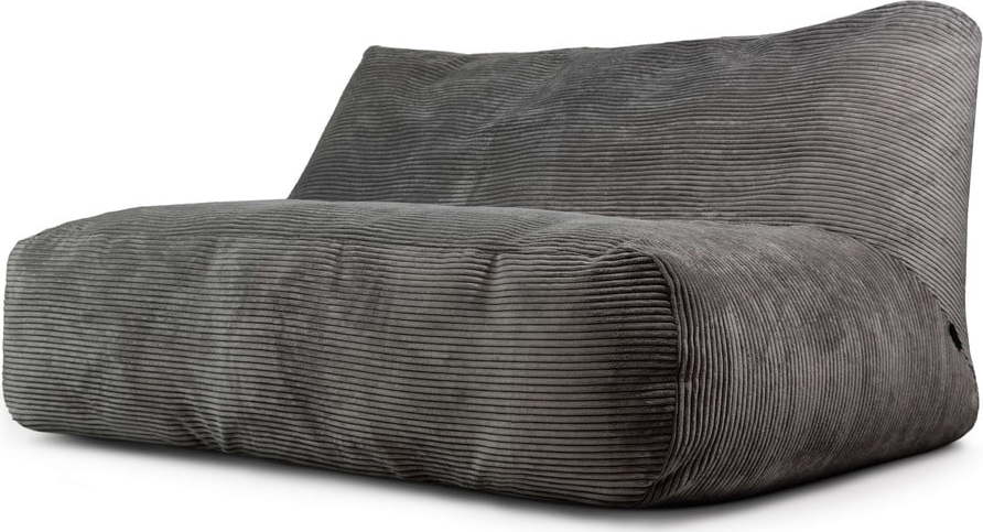 Tmavě šedý manšestrový sedací vak Sofa Tube 160 – SLOWDOWN SLOWDOWN