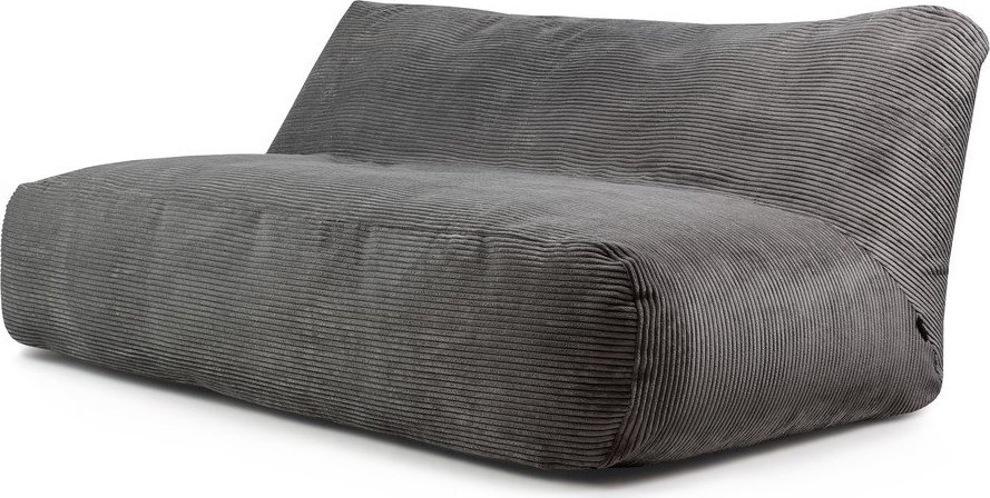 Tmavě šedý manšestrový sedací vak Sofa Tube 190 – SLOWDOWN SLOWDOWN