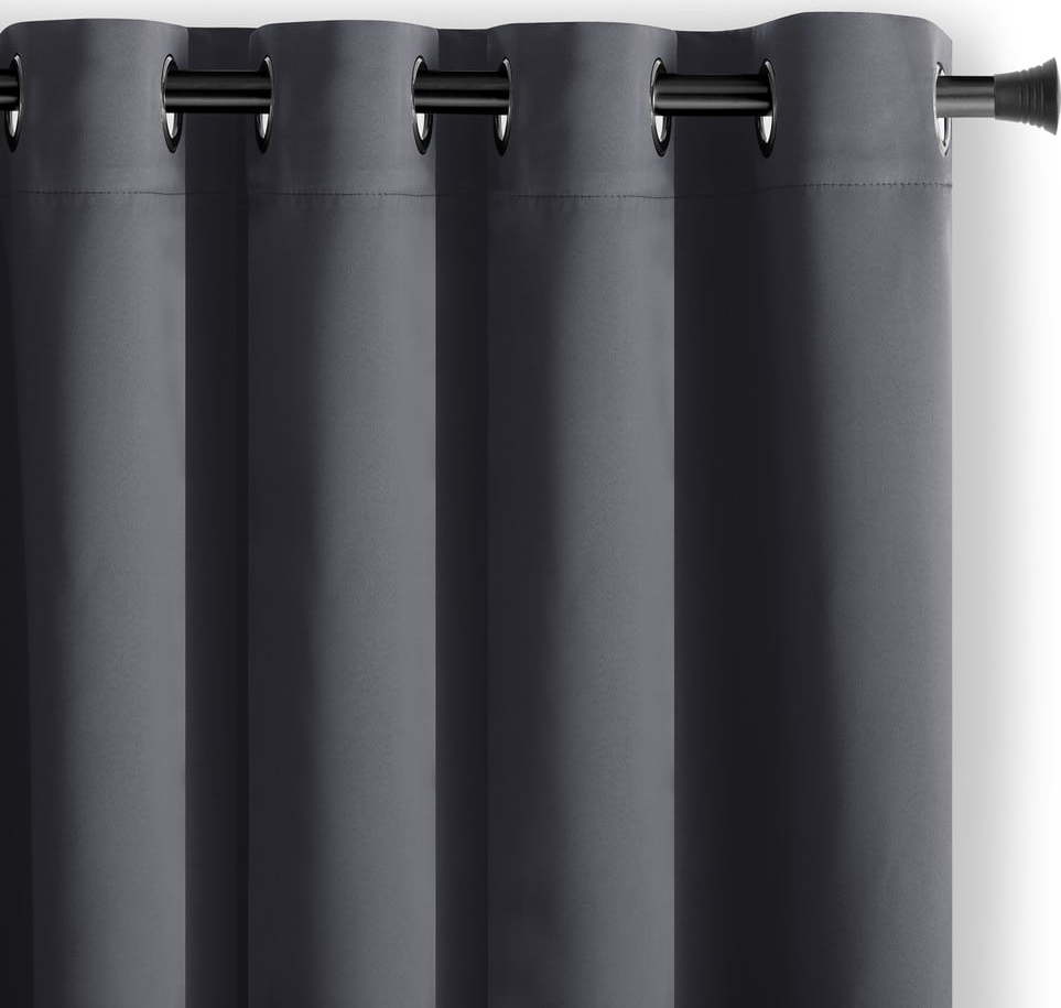 Tmavě šedý zatemňovací závěs 140x245 cm Eyelets – Restilo Restilo