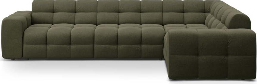 Zelená rohová pohovka (pravý roh/do L) Kendal – Micadoni Micadoni