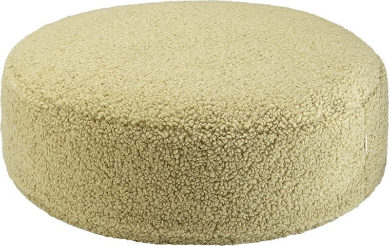 Zelený dětský sedací vak z textilie bouclé Round – Wigiwama Wigiwama