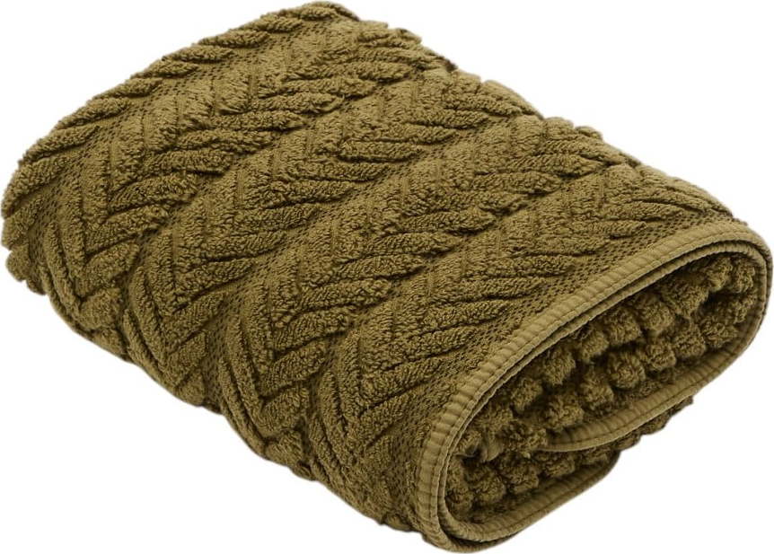 Zelený froté bavlněný ručník 50x90 cm Rune – Kave Home Kave Home