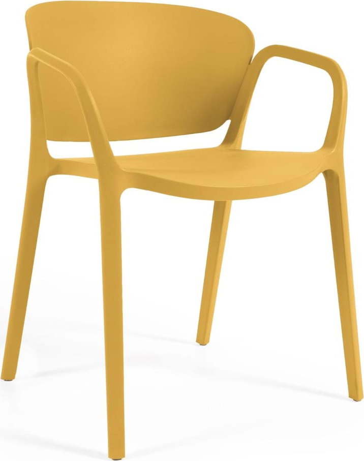 Žlutá plastová zahradní židle Ania – Kave Home Kave Home