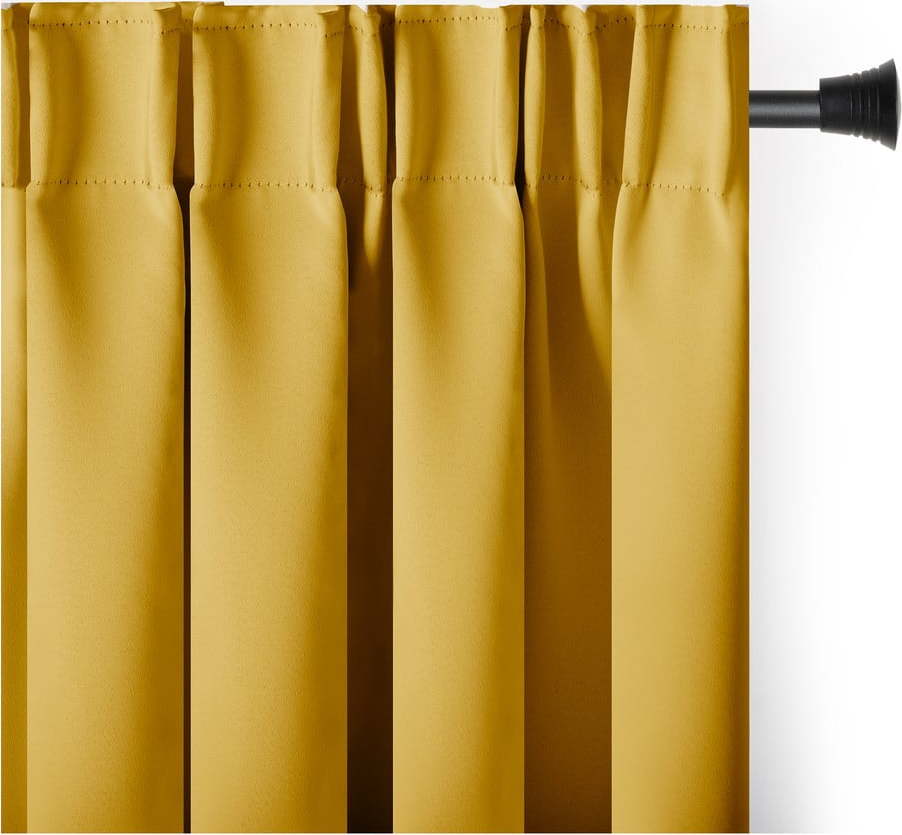Žlutý zatemňovací termo závěs 140x270 cm Pleat – Restilo Restilo