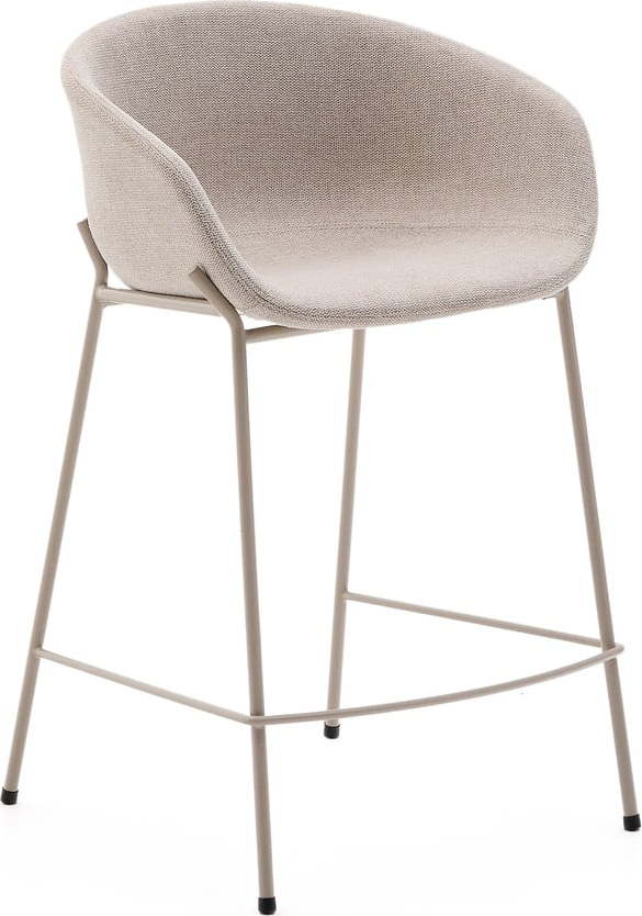 Béžová barová židle (výška sedáku 65 cm) Yvette – Kave Home Kave Home