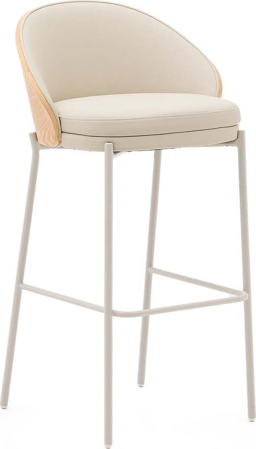 Béžová/v přírodní barvě barová židle (výška sedáku 77 cm) Eamy – Kave Home Kave Home