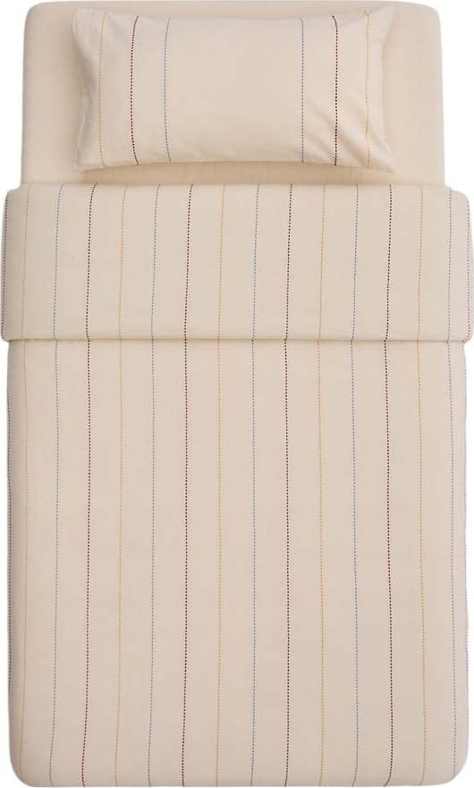 Béžové dětské povlečení do postýlky z Bio bavlny s prostěradlem 110x180 cm Indani – Kave Home Kave Home