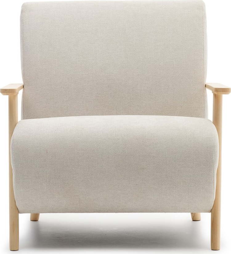 Béžové/krémové žinylkové křeslo Meghan – Kave Home Kave Home