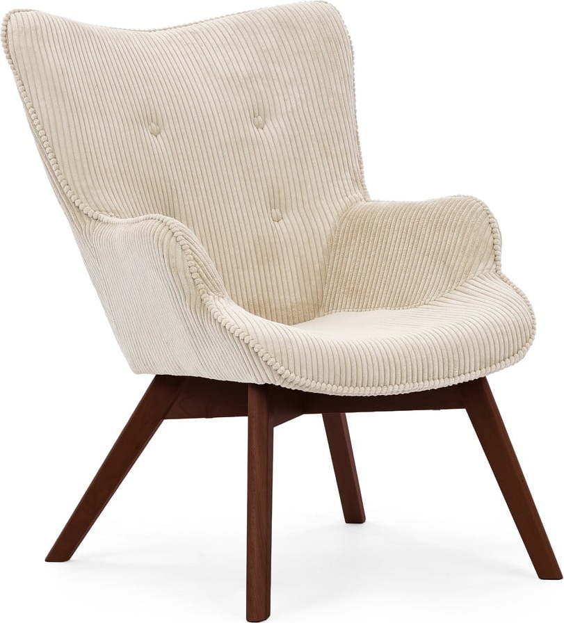 Béžové manšestrové křeslo Niko – Ropez Ropez