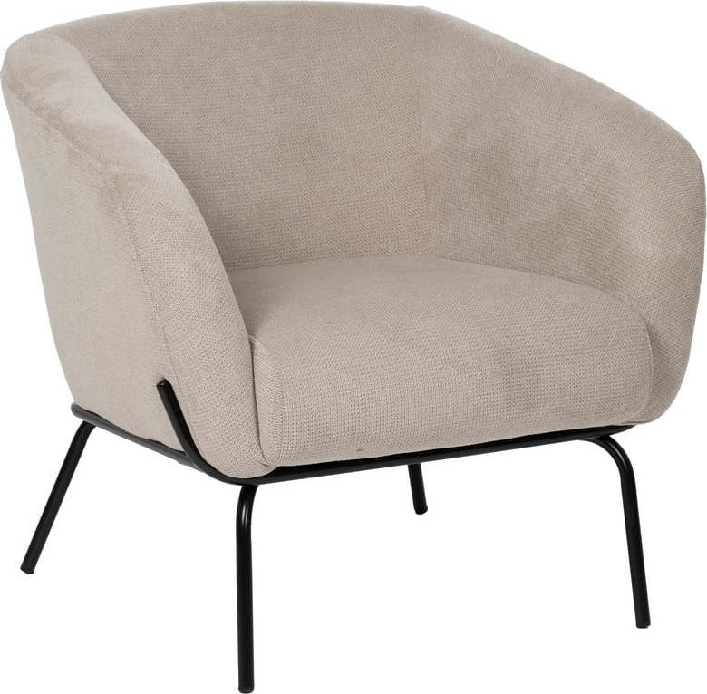 Béžové žinylkové křeslo Classic – Ixia Ixia