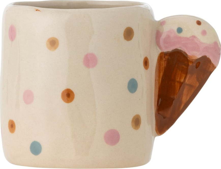 Béžový hrnek z kameniny 255 ml Creamy – Bloomingville Mini Bloomingville Mini