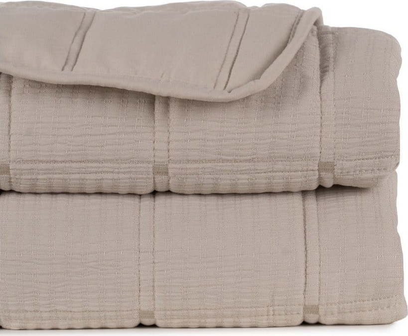 Béžový prošívaný přehoz 180x260 cm – Ixia Ixia