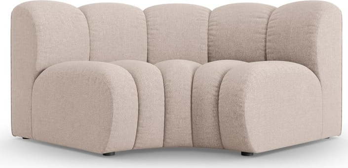 Béžový žinylkový modul pohovky (variabilní roh) Lupine – Micadoni Micadoni