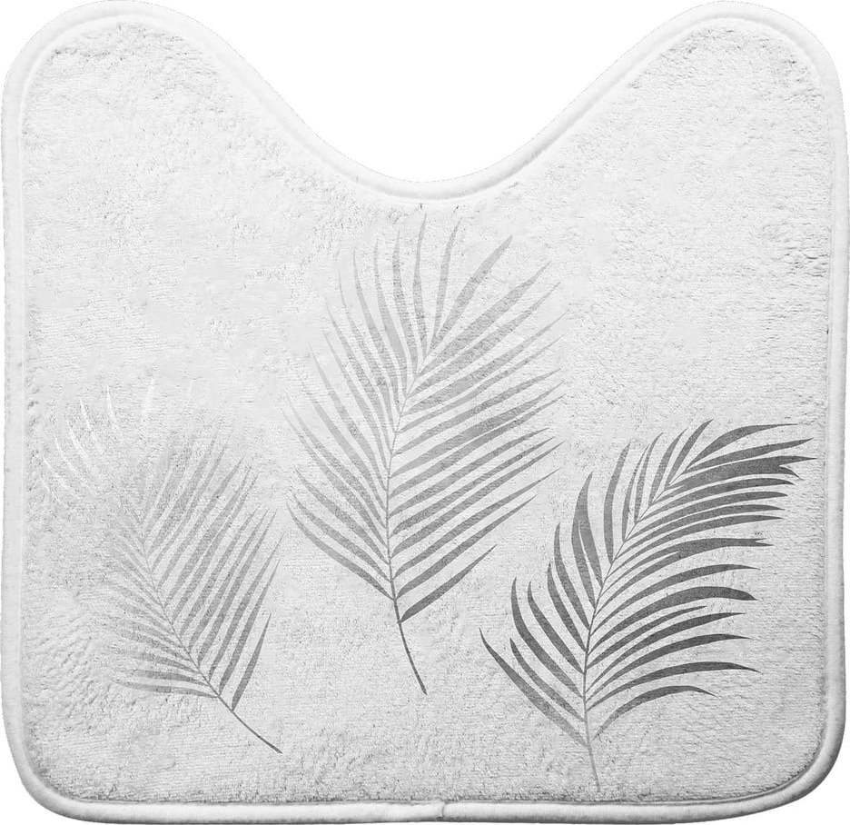 Bílá/ve stříbrné barvě WC koupelnová předložka 45x45 cm Orbella – douceur d'intérieur Douceur d intérieur