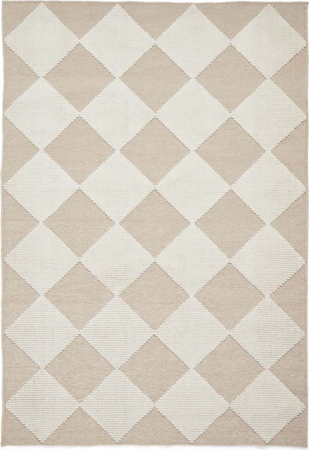 Bílo-béžový pratelný koberec 200x290 cm Lyna Beige&White – Think Rugs Think Rugs