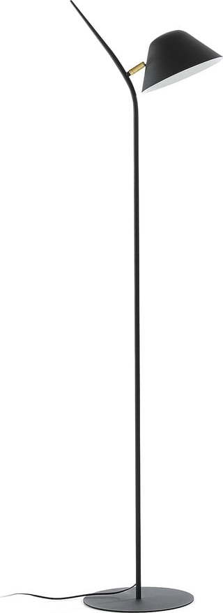 Černá stojací lampa s kovovým stínidlem (výška 152 cm) Aurelia – Kave Home Kave Home