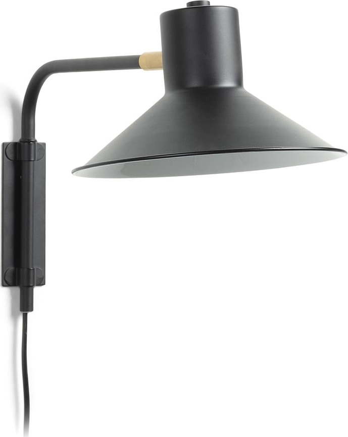 Černé nástěnné svítidlo ø 20 cm Aria – Kave Home Kave Home