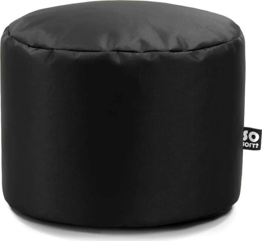 Černý dětský sedací vak z imitace kůže Dot M – So Soft? So Soft?