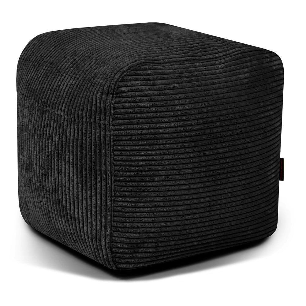 Černý manšestrový sedací vak Plus 50 Lounge – SLOWDOWN SLOWDOWN