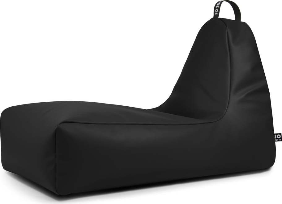 Černý sedací vak z imitace kůže Chill XXL – So Soft? So Soft?