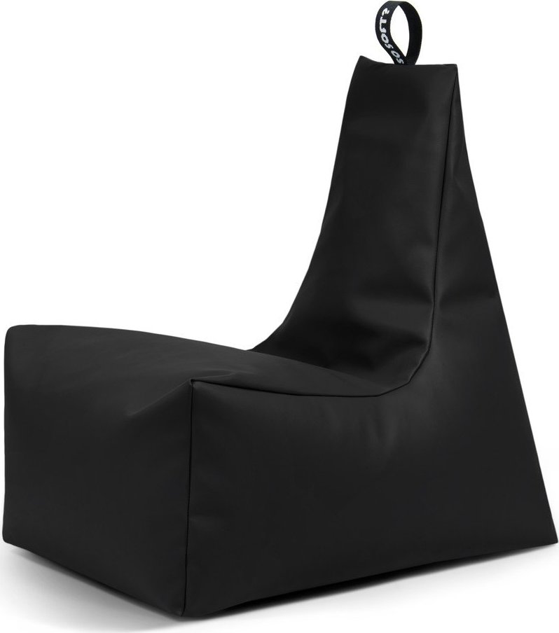 Černý sedací vak z imitace kůže Icy XL – So Soft? So Soft?