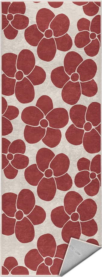 Červený pratelný běhoun 80x200 cm Red Meadow – Mila Home Mila Home