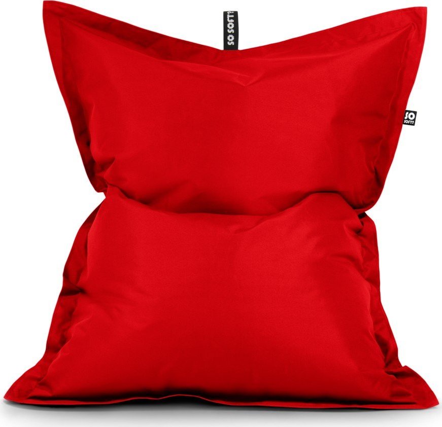 Červený sedací vak Pad XXL – So Soft? So Soft?