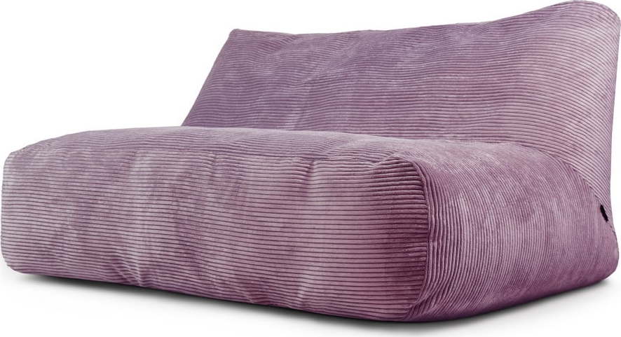 Fialový manšestrový sedací vak Sofa Tube 160 – SLOWDOWN SLOWDOWN