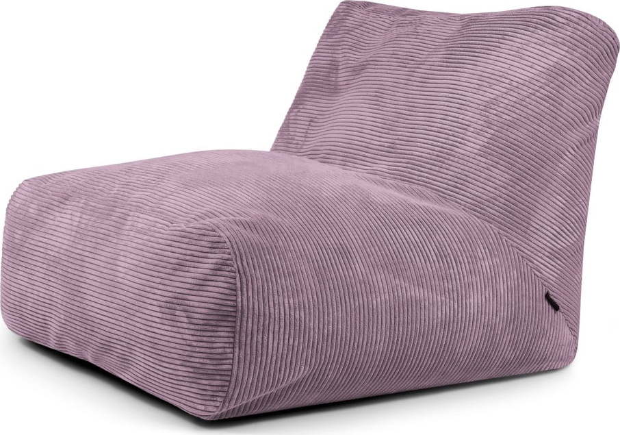 Fialový manšestrový sedací vak Tube 100 – SLOWDOWN SLOWDOWN