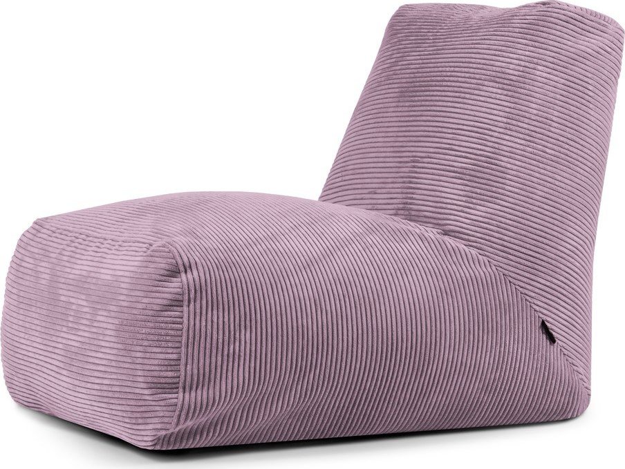 Fialový manšestrový sedací vak Tube – SLOWDOWN SLOWDOWN