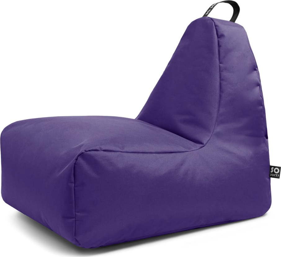 Fialový sedací vak Chill L – So Soft? So Soft?