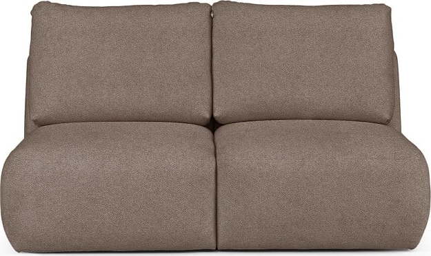 Hnědá pohovka z textilie bouclé 164 cm Mirel – Rodier Rodier