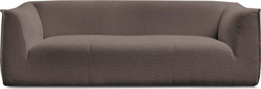 Hnědá pohovka z textilie bouclé 242 cm Giorgia – Bobochic Paris Bobochic Paris