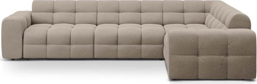 Hnědá rohová pohovka (pravý roh/do L) Kendal – Micadoni Micadoni