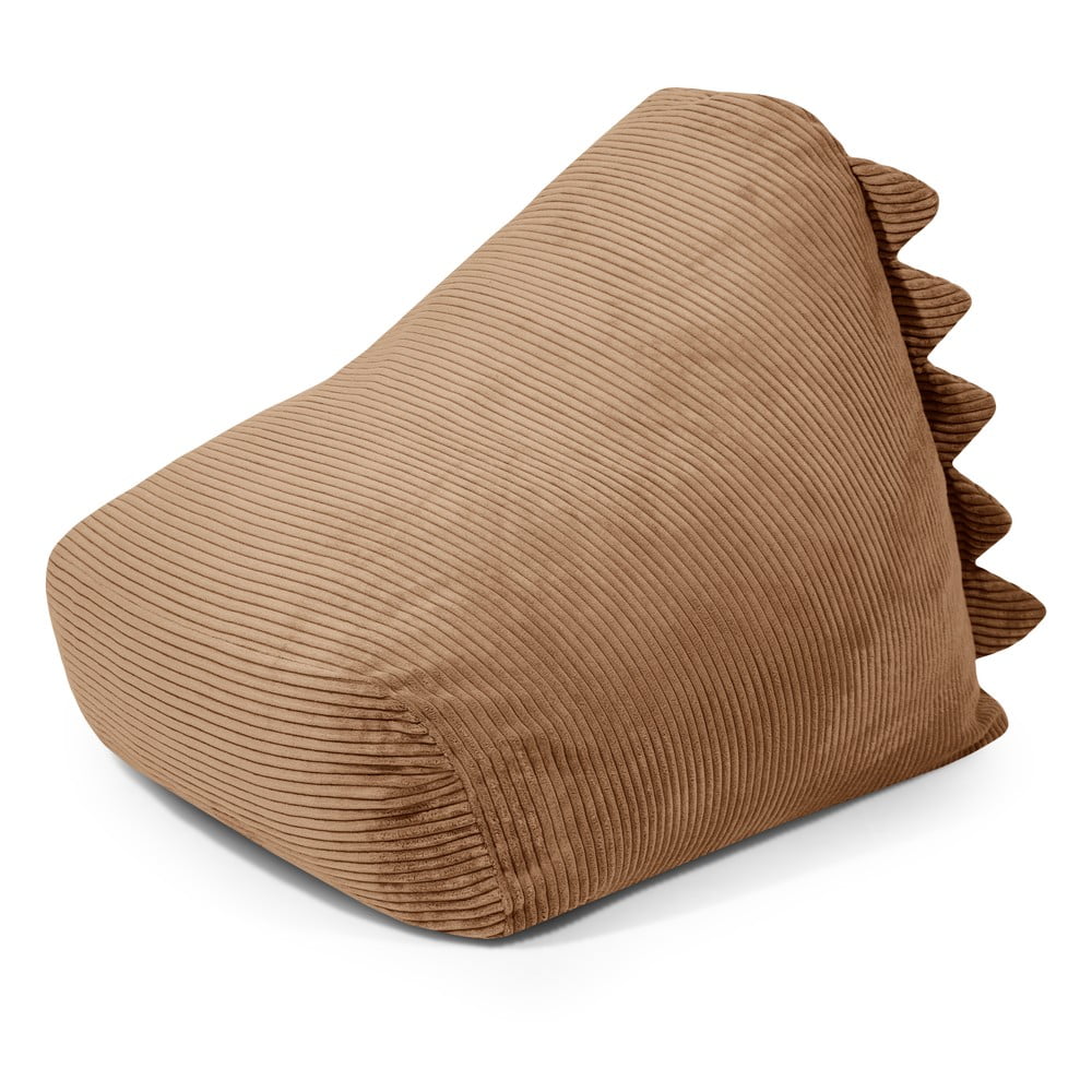 Hnědý manšestrový dětský sedací vak Snug 80 Dragon – SLOWDOWN SLOWDOWN