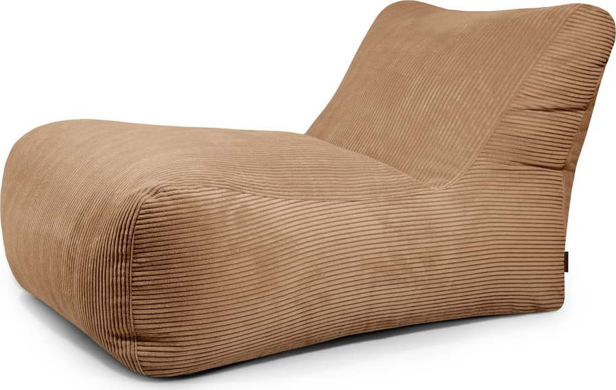 Hnědý manšestrový sedací vak Lounge 100 – SLOWDOWN SLOWDOWN