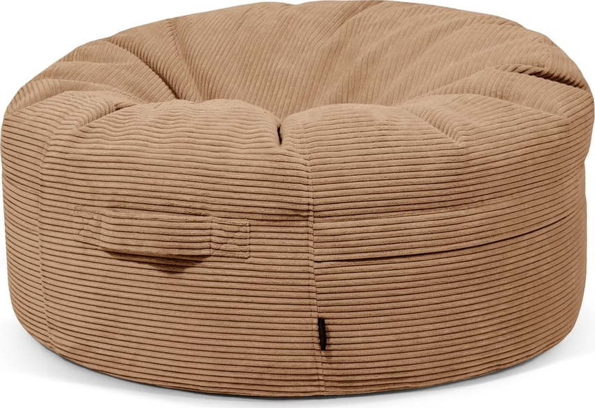 Hnědý manšestrový sedací vak Roll 105 – SLOWDOWN SLOWDOWN