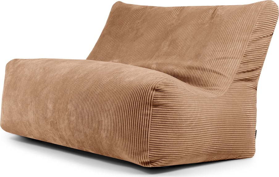 Hnědý manšestrový sedací vak Sofa Seat Lounge – SLOWDOWN SLOWDOWN