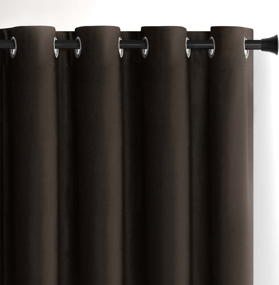Hnědý sametový dimout závěs 140x245 cm – Restilo Restilo
