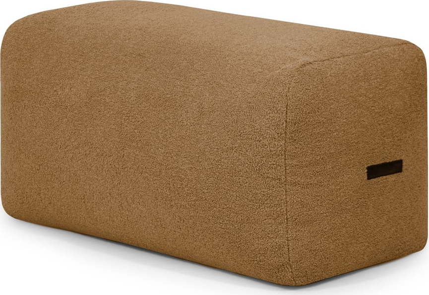 Hnědý sedací vak z textilie bouclé Plus 100 Lounge – SLOWDOWN SLOWDOWN