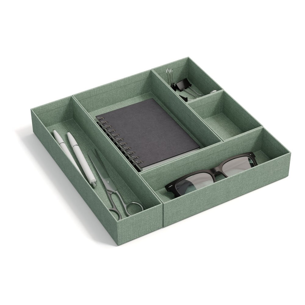 Kartonové organizéry do šuplíku v sadě 5 ks Emma Paper Laminate – Bigso Bigso