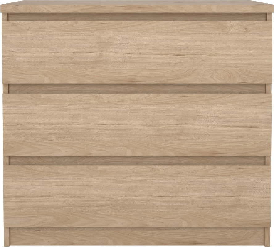 Komoda v dekoru dubu v přírodní barvě 77x70x50 cm Naia – Tvilum Tvilum