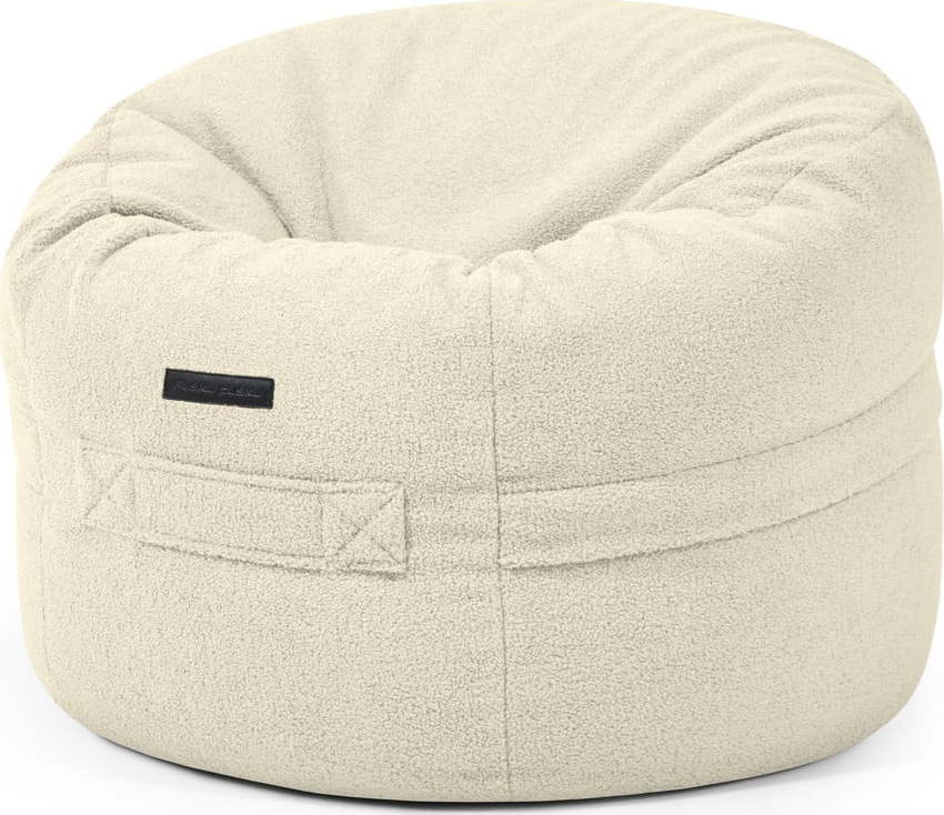 Krémový dětský sedací vak z textilie bouclé Roll 80 – SLOWDOWN SLOWDOWN