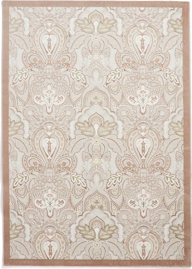 Krémový koberec 200x290 cm Damask Bronze – Think Rugs Think Rugs