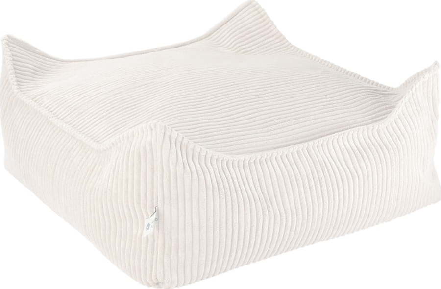 Krémový manšestrový dětský sedací vak Square – Wigiwama Wigiwama